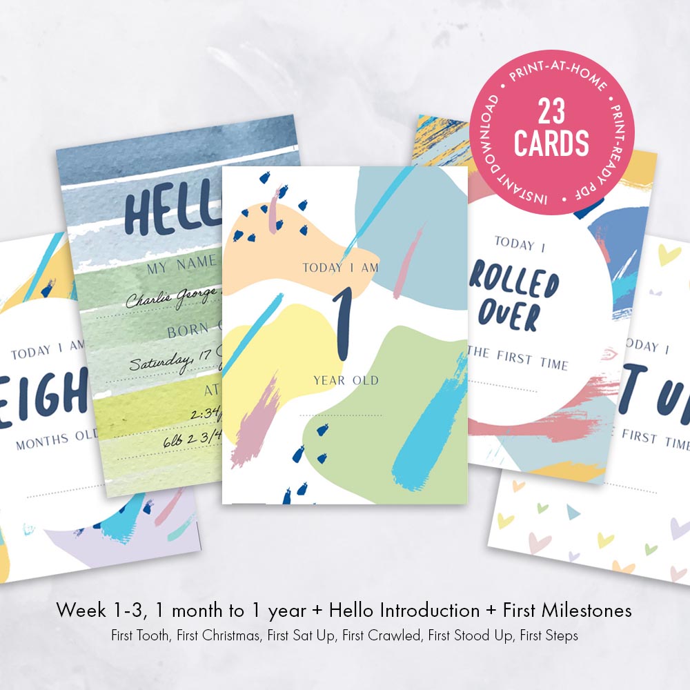 Baby Milestone Cards