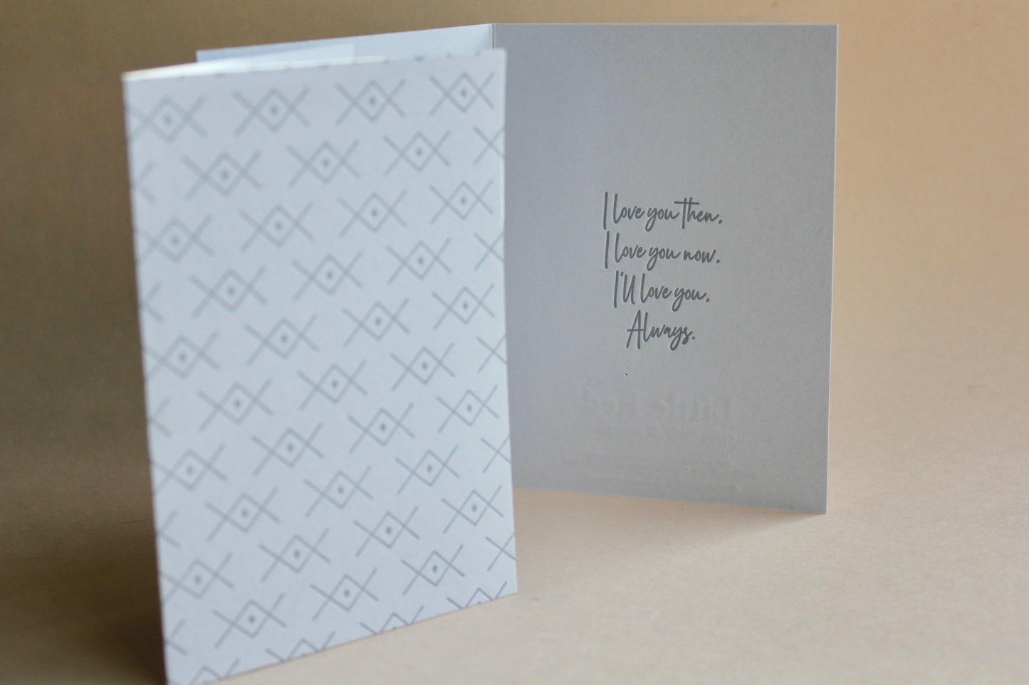 "Love you" Letterpress Card